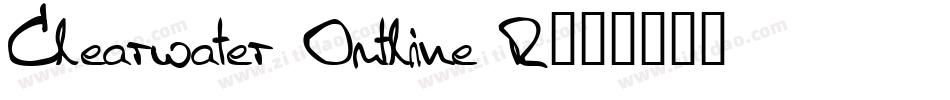 Clearwater Outline R字体转换